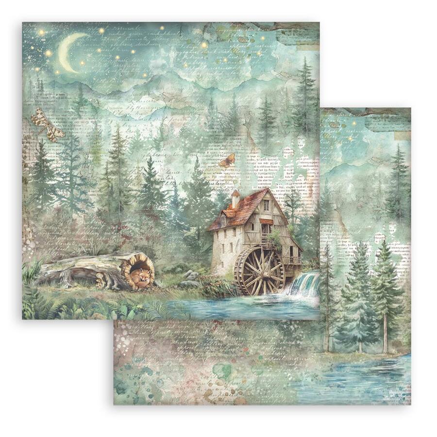 Blocco 10 fogli 30,5 x 30,5 Double Face Herbarium Silvae