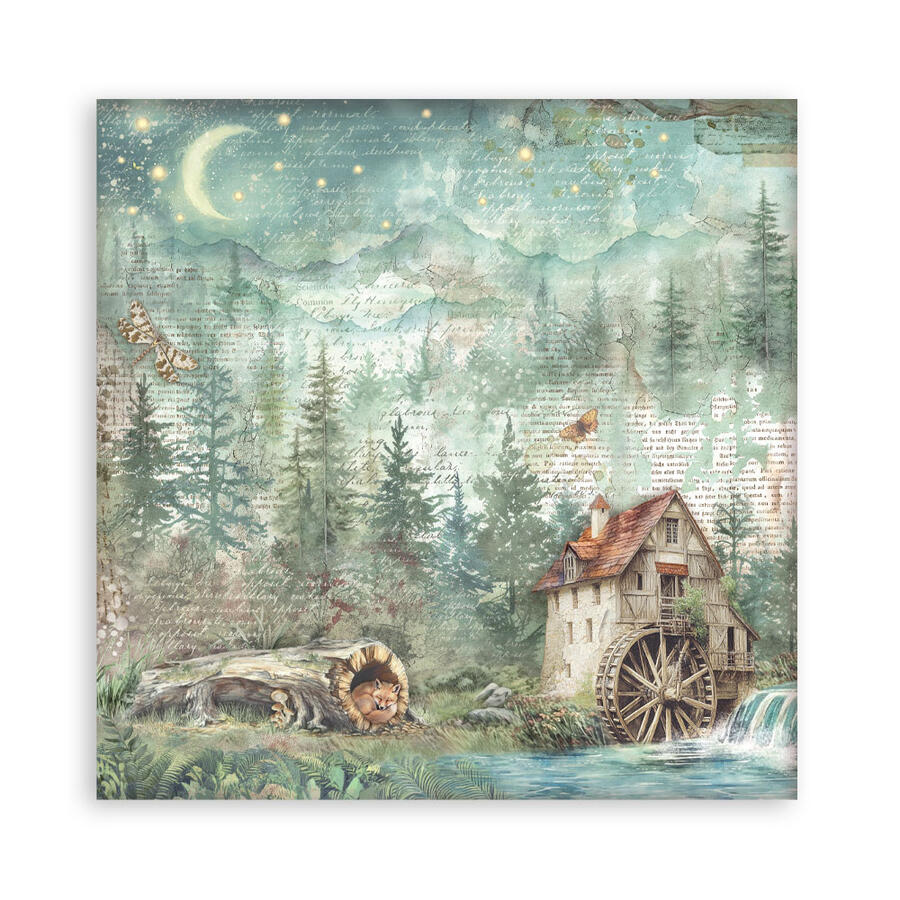 Blocco 10 fogli 30,5 x 30,5 Double Face Herbarium Silvae