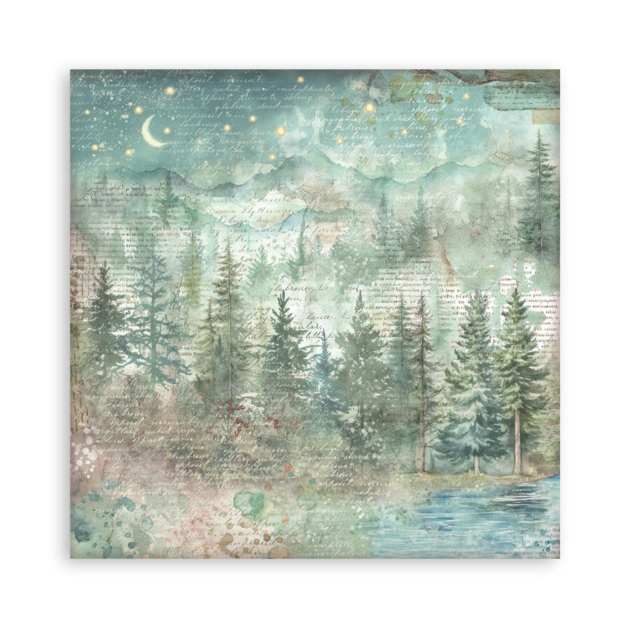 Blocco 22 fogli 20,3 x 20,3 Single Face Herbarium Silvae