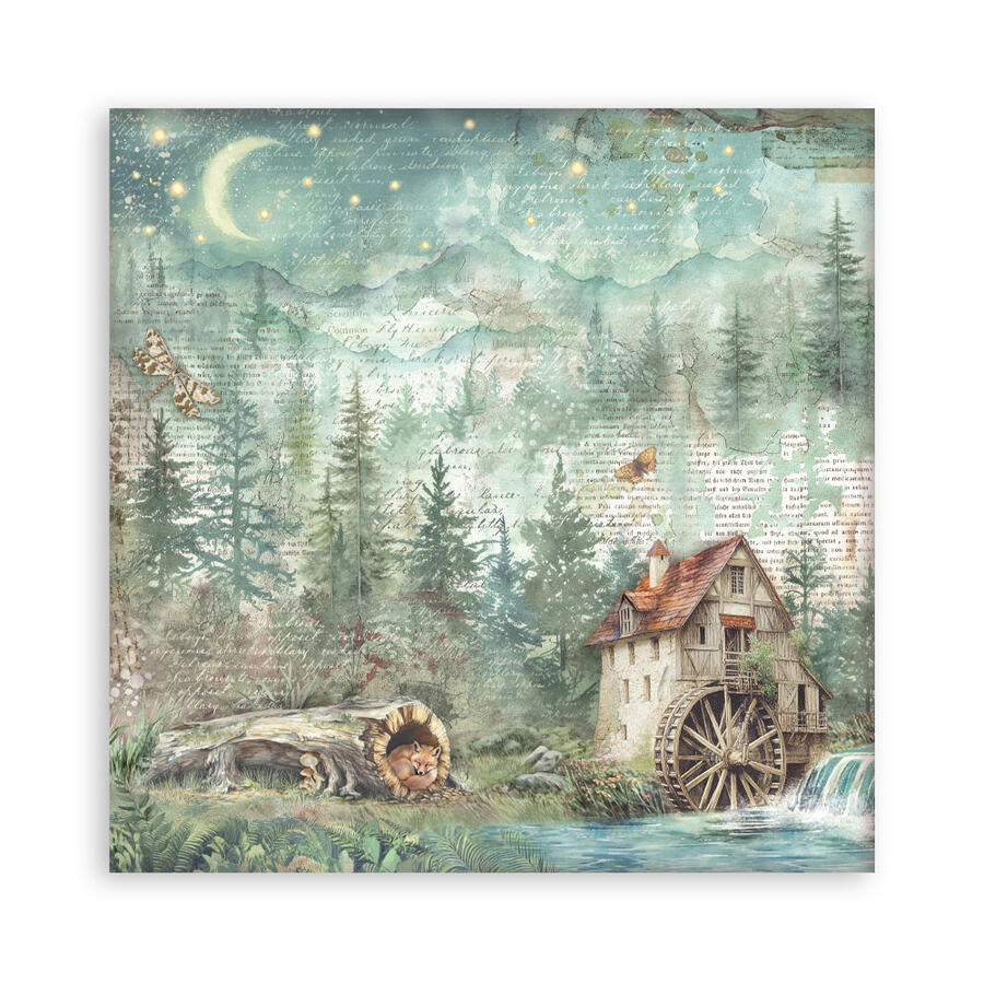 Blocco 22 fogli 30,5 x 30,5 Single Face Herbarium Silvae