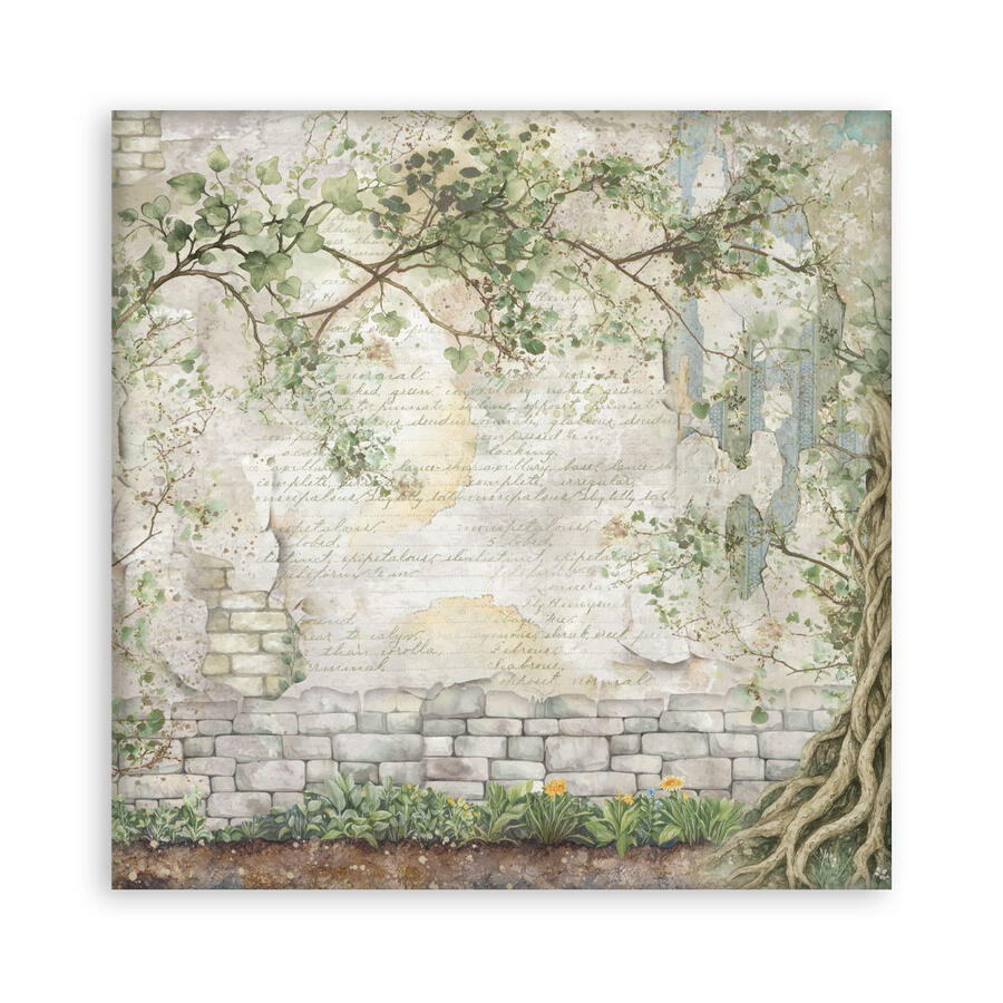 Blocco 22 fogli 30,5 x 30,5 Single Face Herbarium Silvae