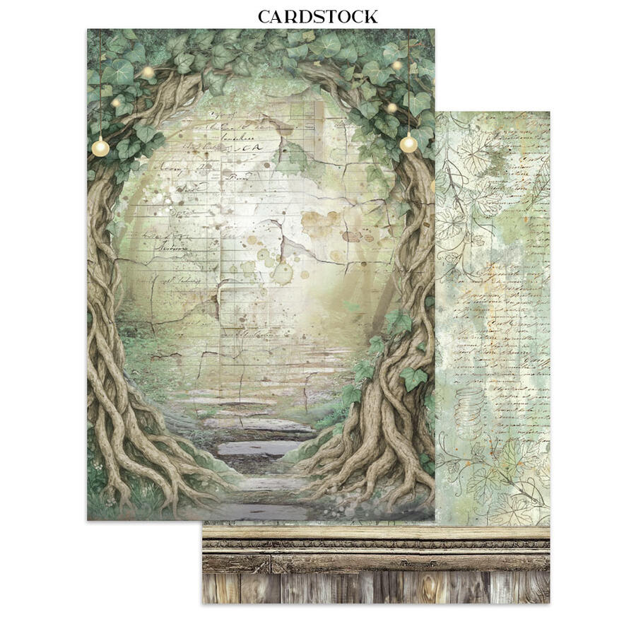 Junk Journal stickers, cut-outs, backgrounds Herbarium Silvae