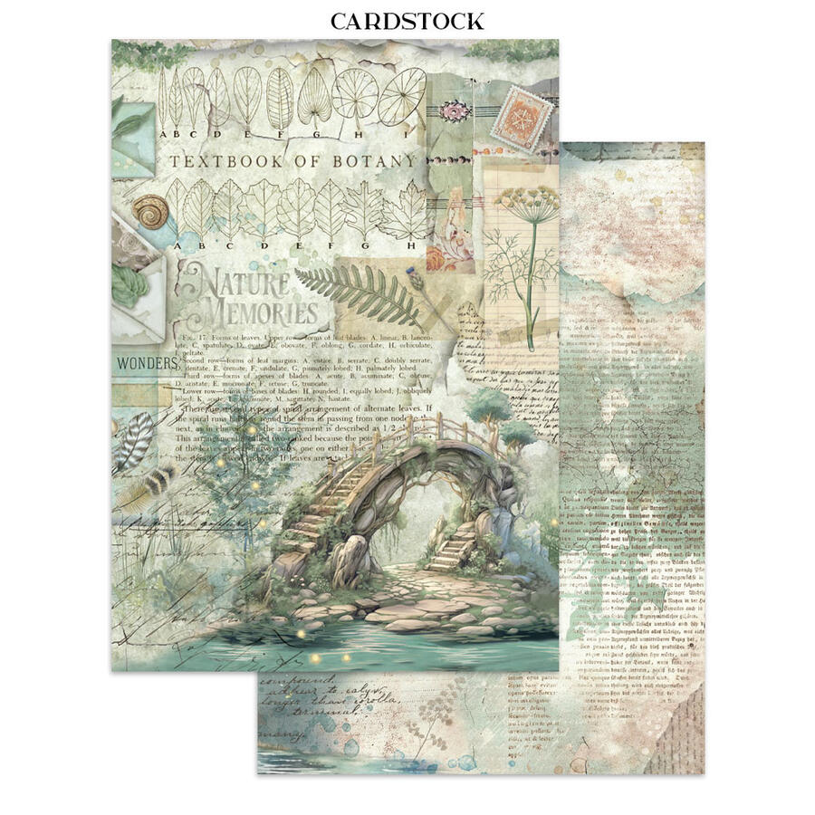 Junk Journal stickers, cut-outs, backgrounds Herbarium Silvae
