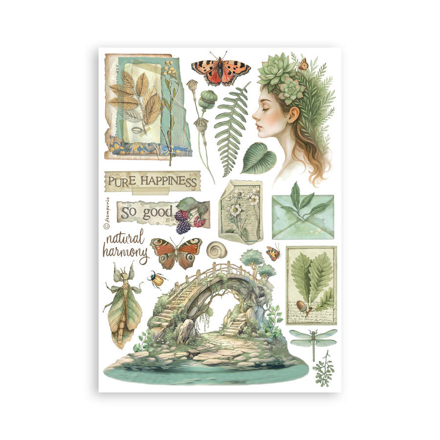 Washi Pad 8 sheets A5 Herbarium Silvae