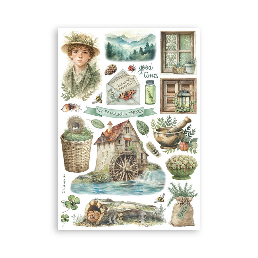 Washi Pad 8 sheets A5 Herbarium Silvae