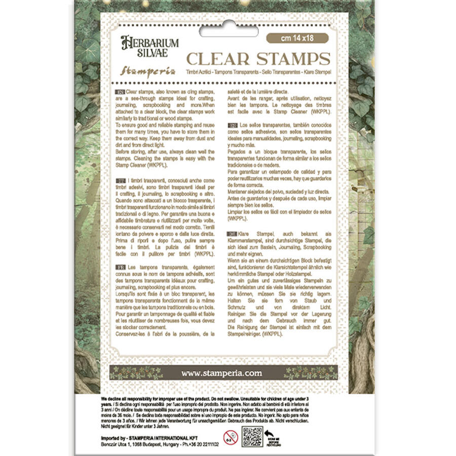 Timbro acrilico cm 14 x 18 Herbarium Silvae Rami di albero