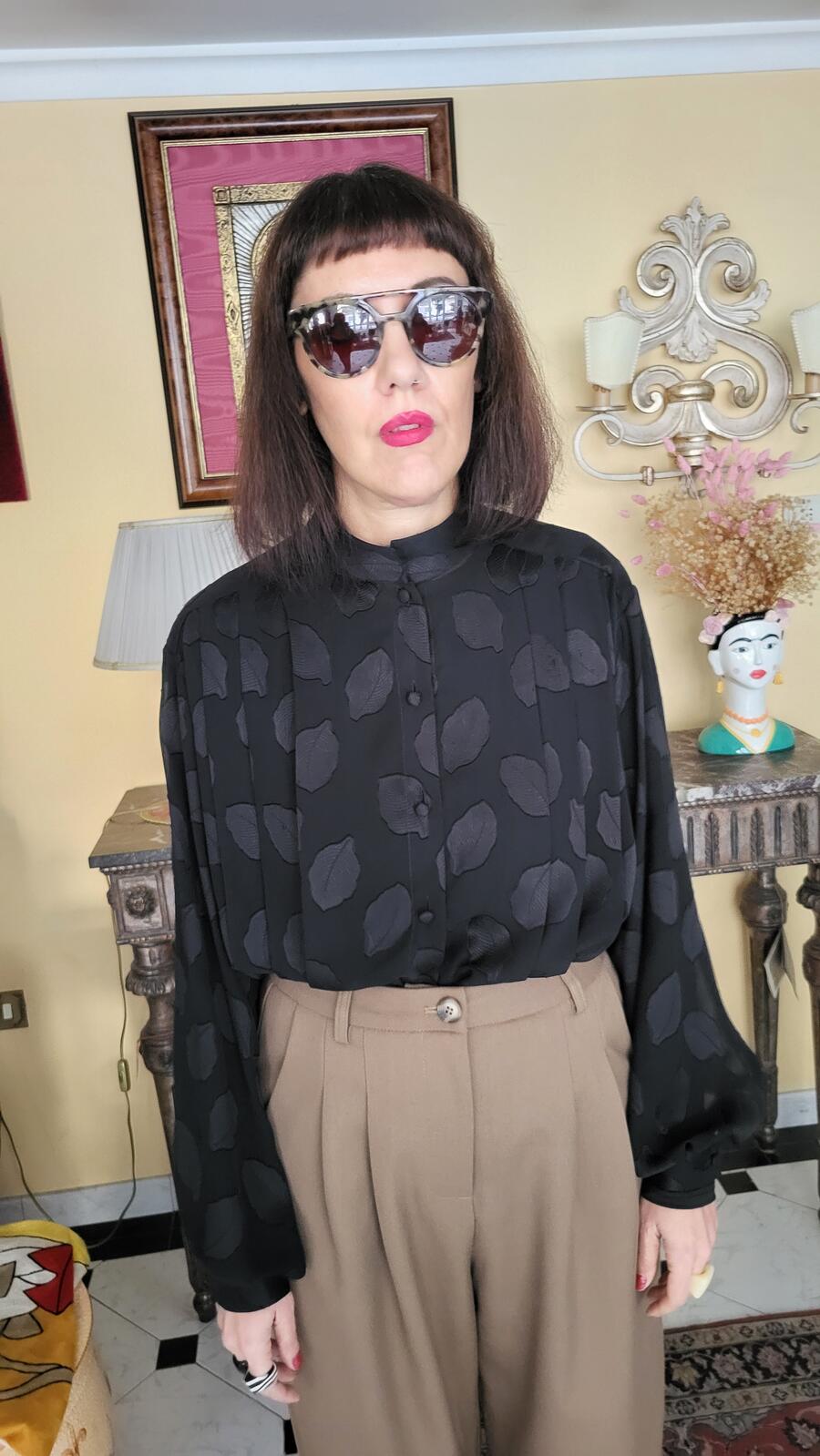 Camicia Black Foliage