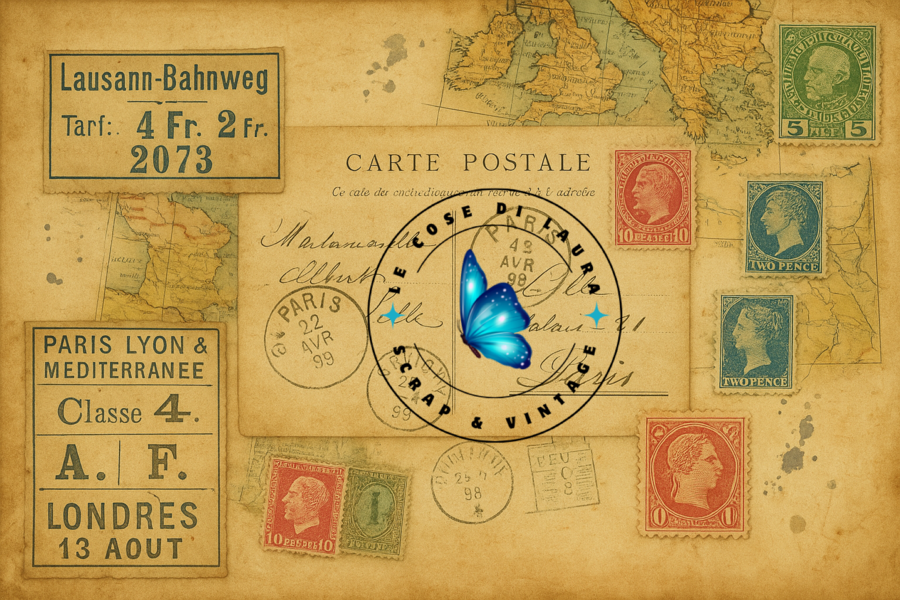 Kit digitale per junk Journal Souvenirs de Voyage