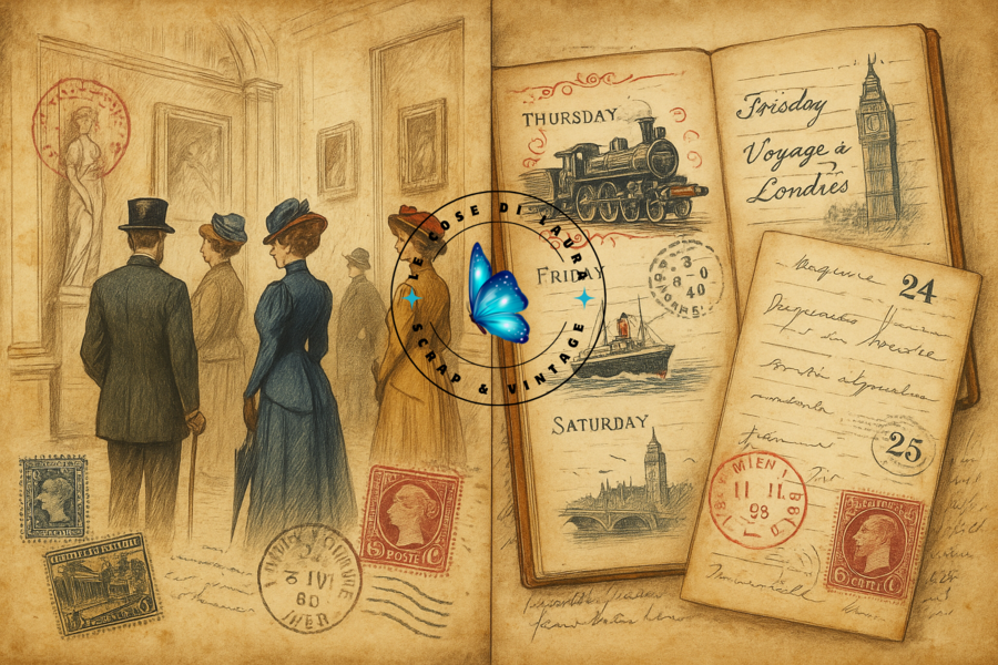 Kit digitale per junk Journal Souvenirs de Voyage