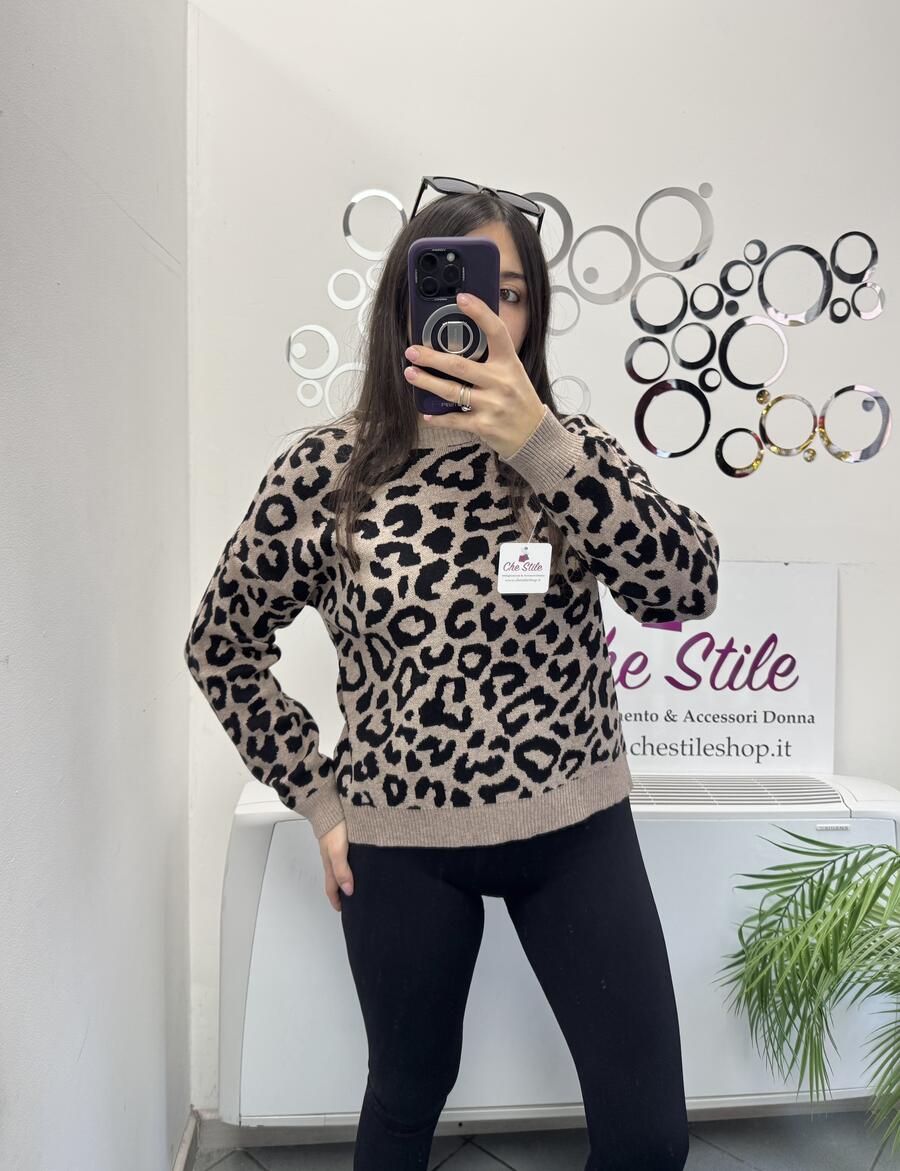 NOVITÀ Pull morbido maculato in viscosa