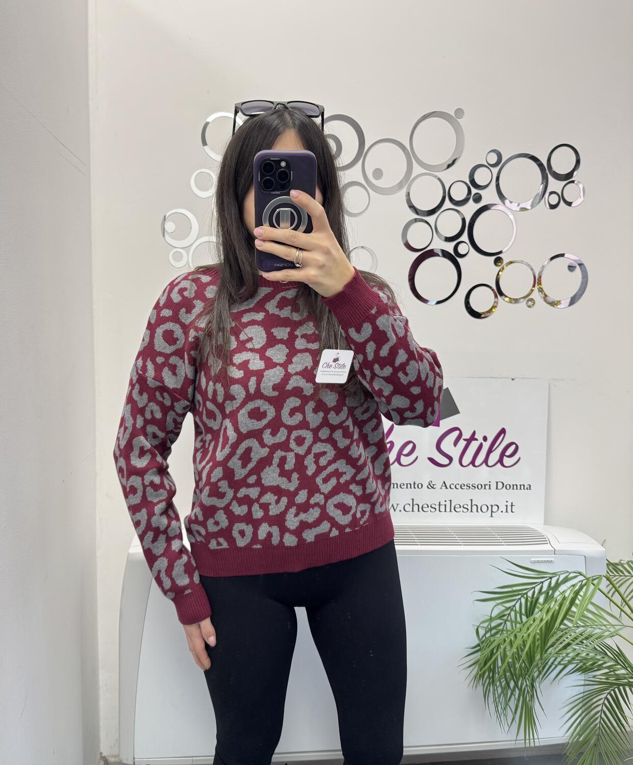 NOVITÀ Pull morbido maculato in viscosa