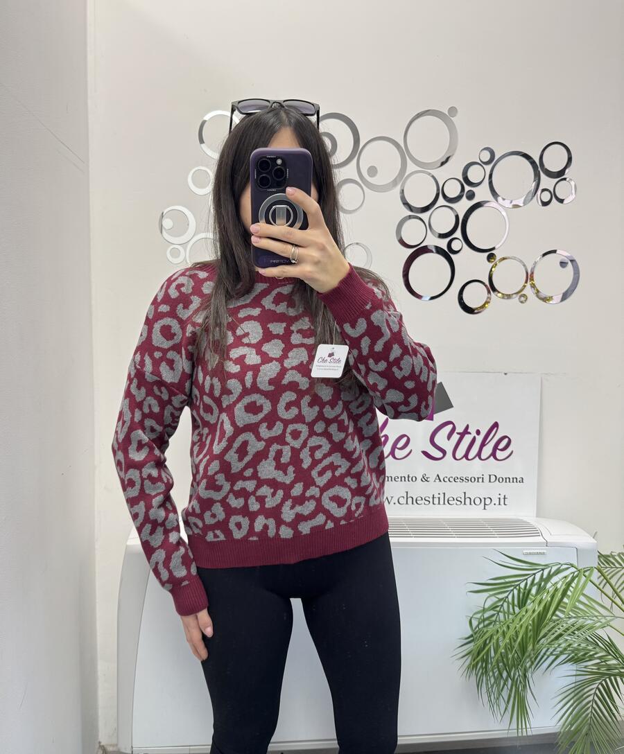 NOVITÀ Pull morbido maculato in viscosa