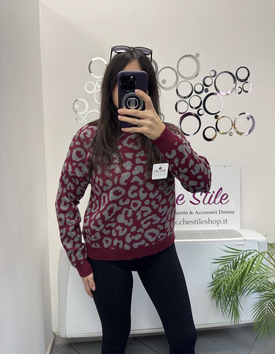 NOVITÀ Pull morbido maculato in viscosa