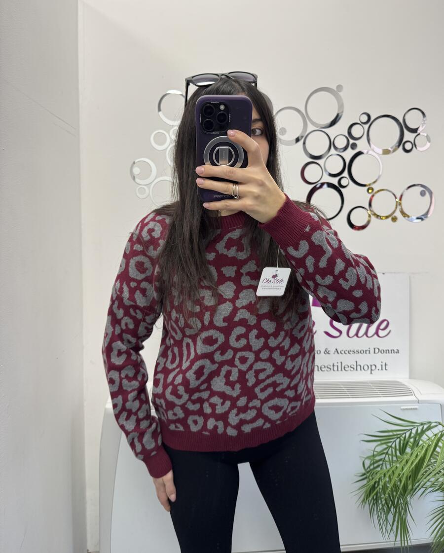 NOVITÀ Pull morbido maculato in viscosa