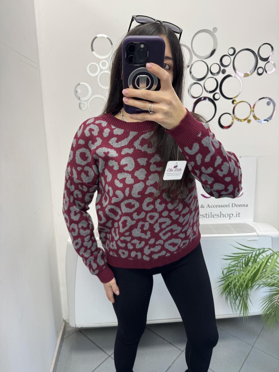 NOVITÀ Pull morbido maculato in viscosa