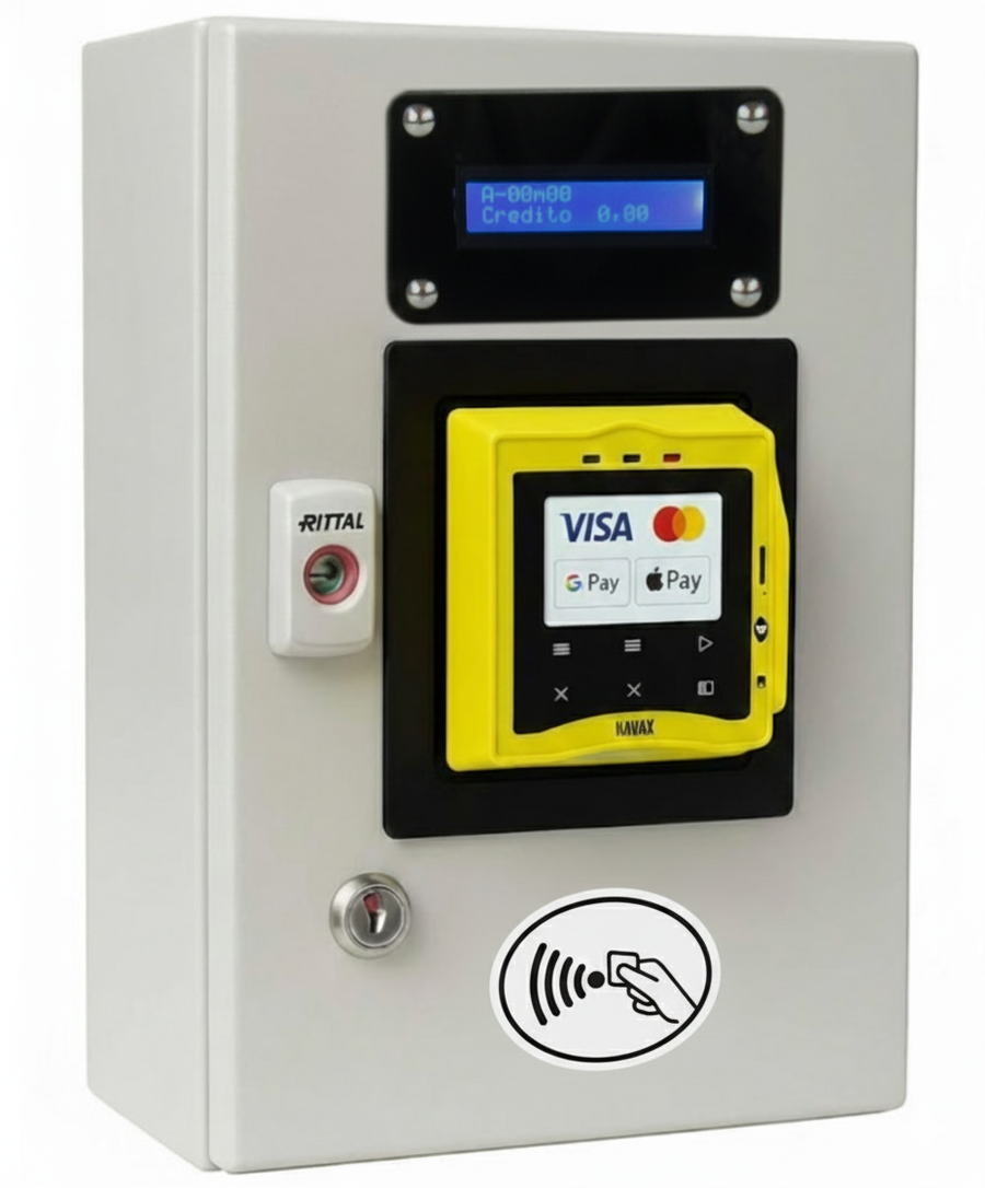 Caricatore Tessere RFID con POS Nayax – Ricarica Credito tramite Carte di Debito e Credito
