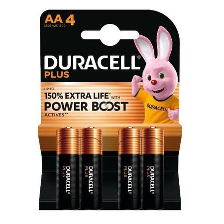BLISTER 4 PILE DURACELL PLUS (MN1500) AA - STILO