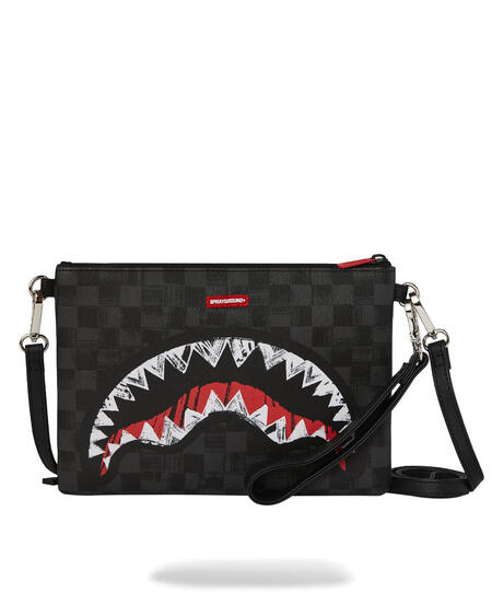 Sprayground Scribble Shark Pochette