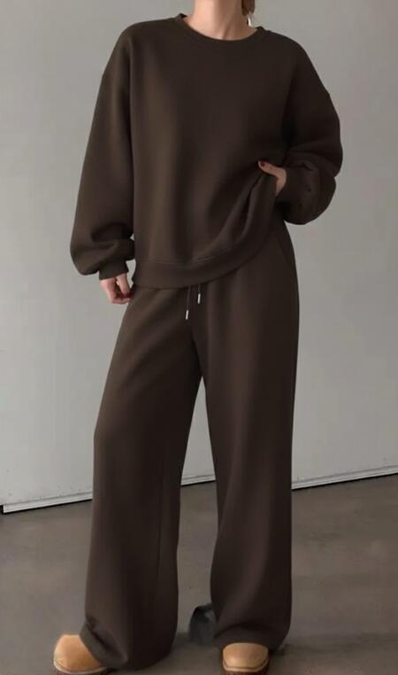 coordinato tuta pail palazzo vari colori taglia unica 