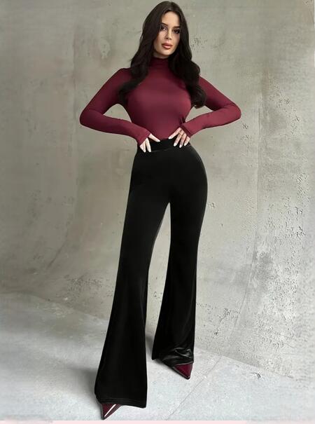 Pantalone velluto zampa taglie S/M/L/XL/XXL