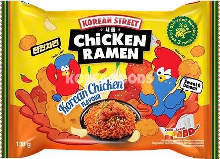 Korean street chicken ramen Korean chicken flavor 138gr