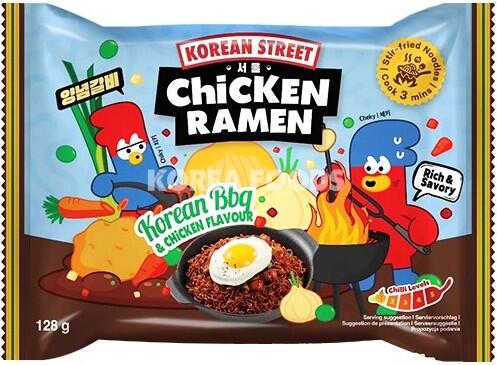 Korean street chicken ramen korean bbq flavour 128gr