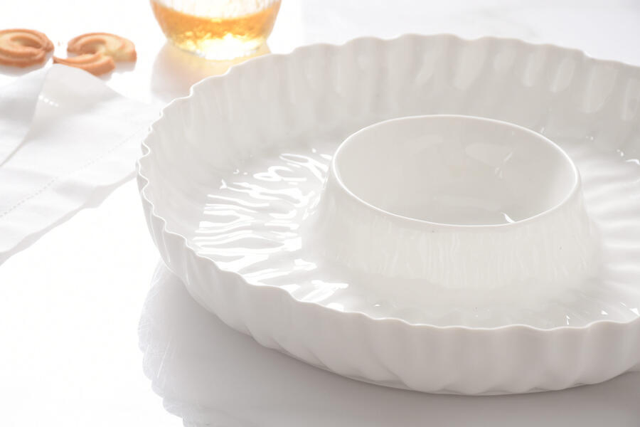 Pampa Bay Chip & Dip in porcellana bianca Mascali 