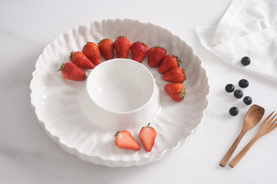 Pampa Bay Chip & Dip in porcellana bianca Mascali 