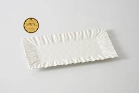 Pampa Bay - Vassoio rettangolare in porcellana bianca Mascali 