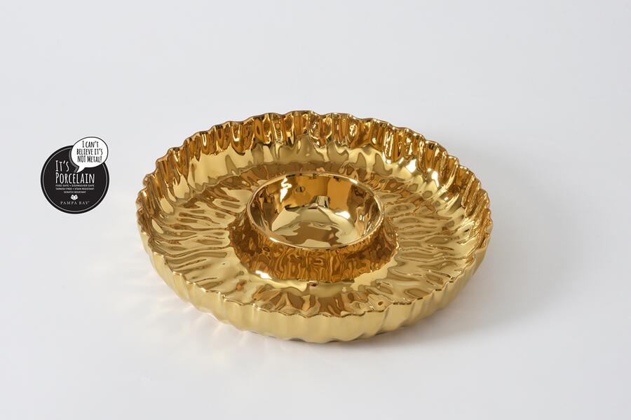 Pampa Bay - Chip & Dip in porcellana Mascali Oro 