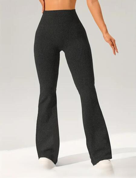 pantalone zampa lana rasata vari colori taglia unica