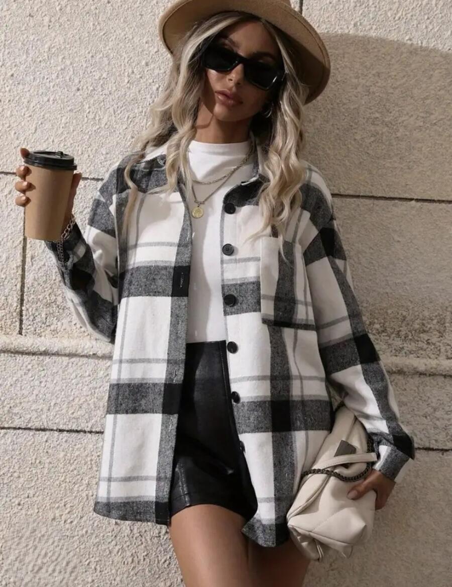 Giacca caamicia flanella vari coloti taglia unica