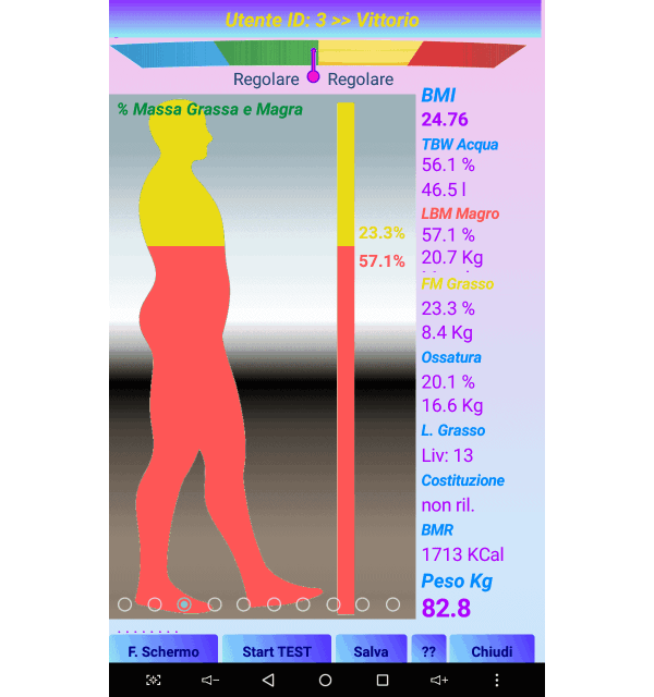  HBLA10 BLA System, analizzatore livelli corpo con Tablet 10”