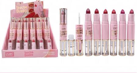 USHAS TOUCH DOBLE LIPSTICK+LIPGLOSS