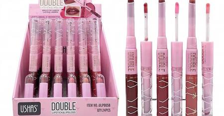 USHAS DOUBLE LIPSTICK & LIPGLOSS