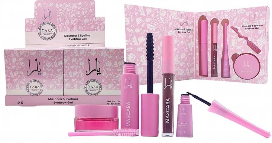 SET MASCARA + GEL PER SOPRACCIGLIA + EYELINER + LUCIDALABBRA
