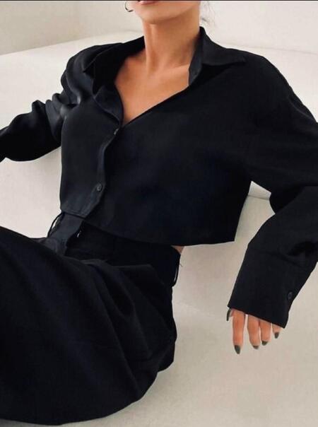 Camicia cotone corta vari colori taglia unica