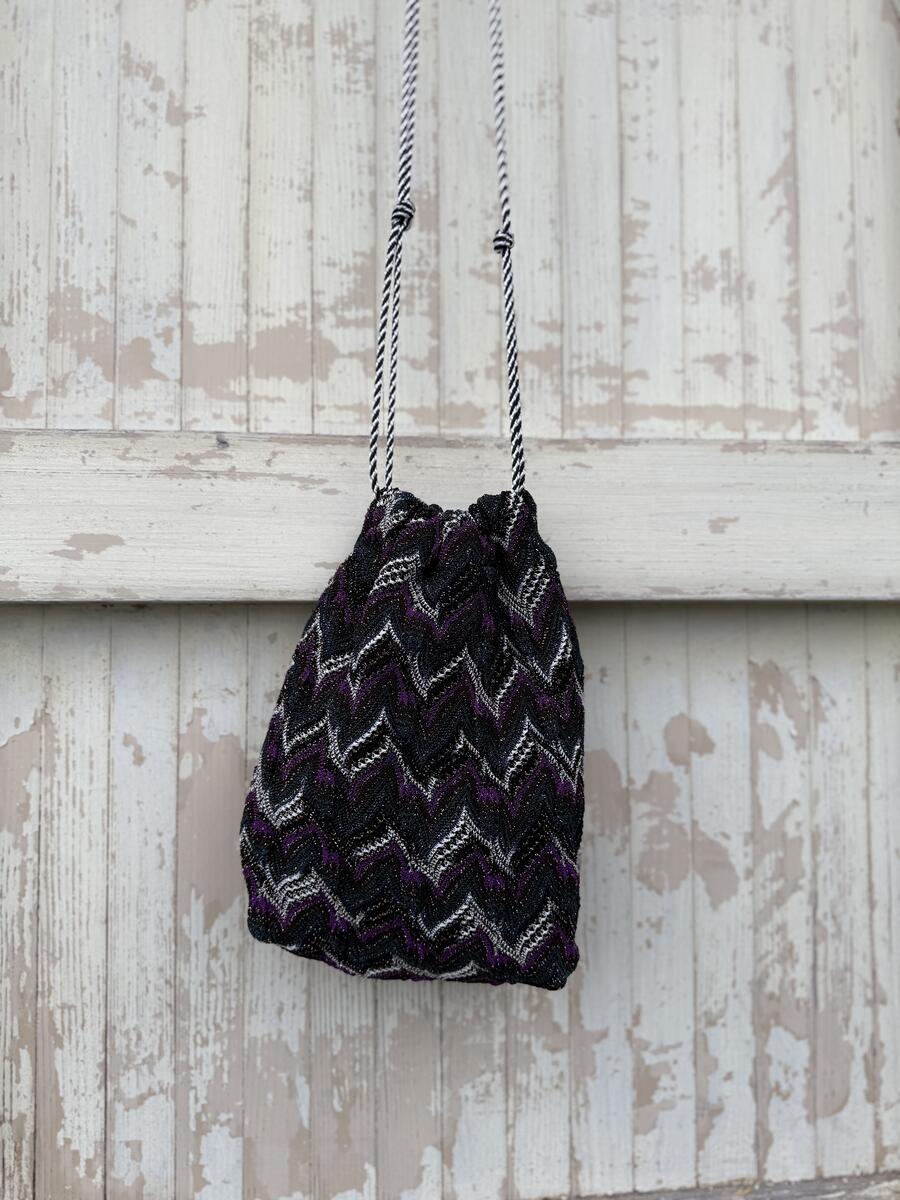 Secchiello  sfumature ottanio melanzana 