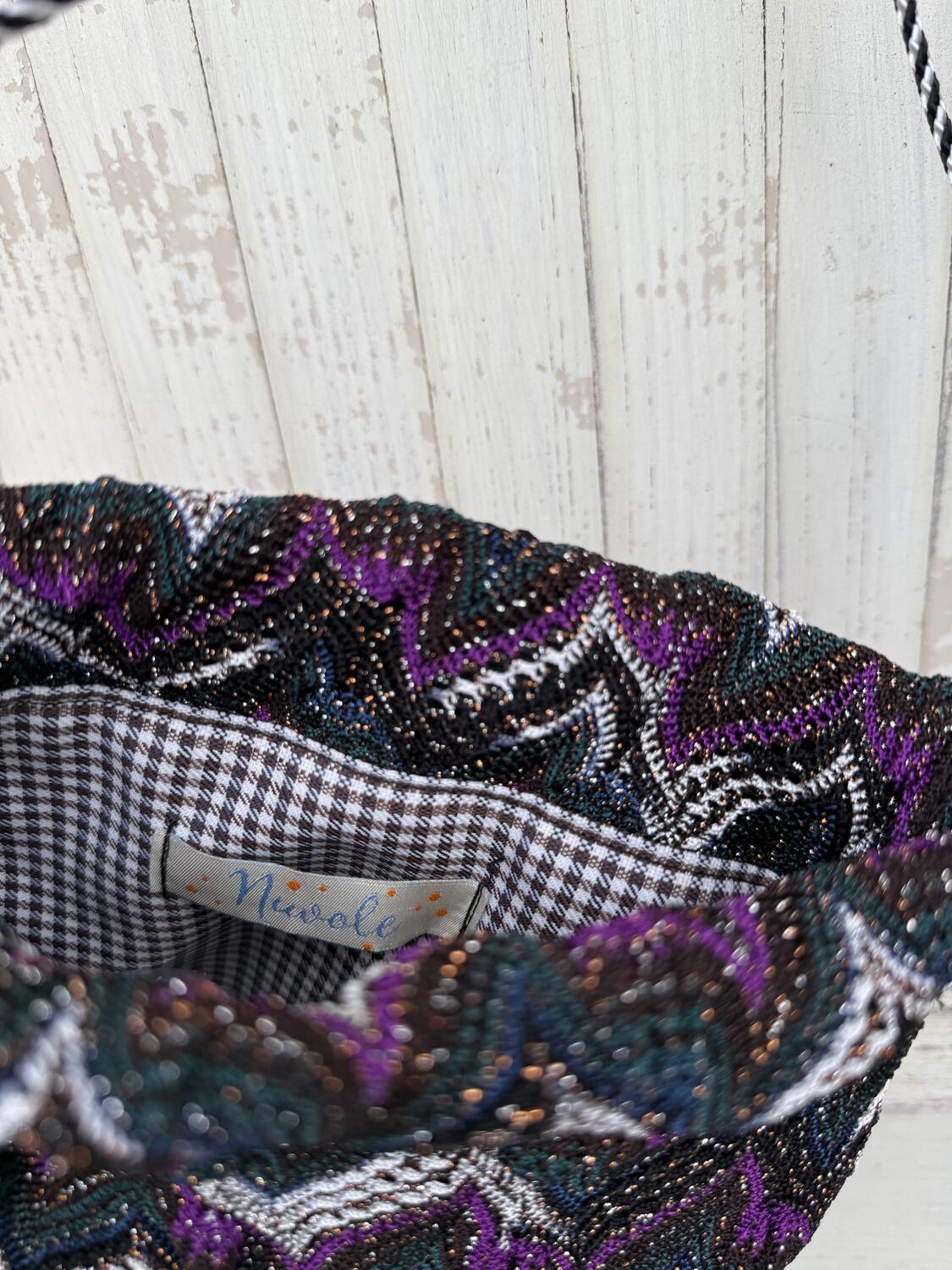 Secchiello  sfumature ottanio melanzana 