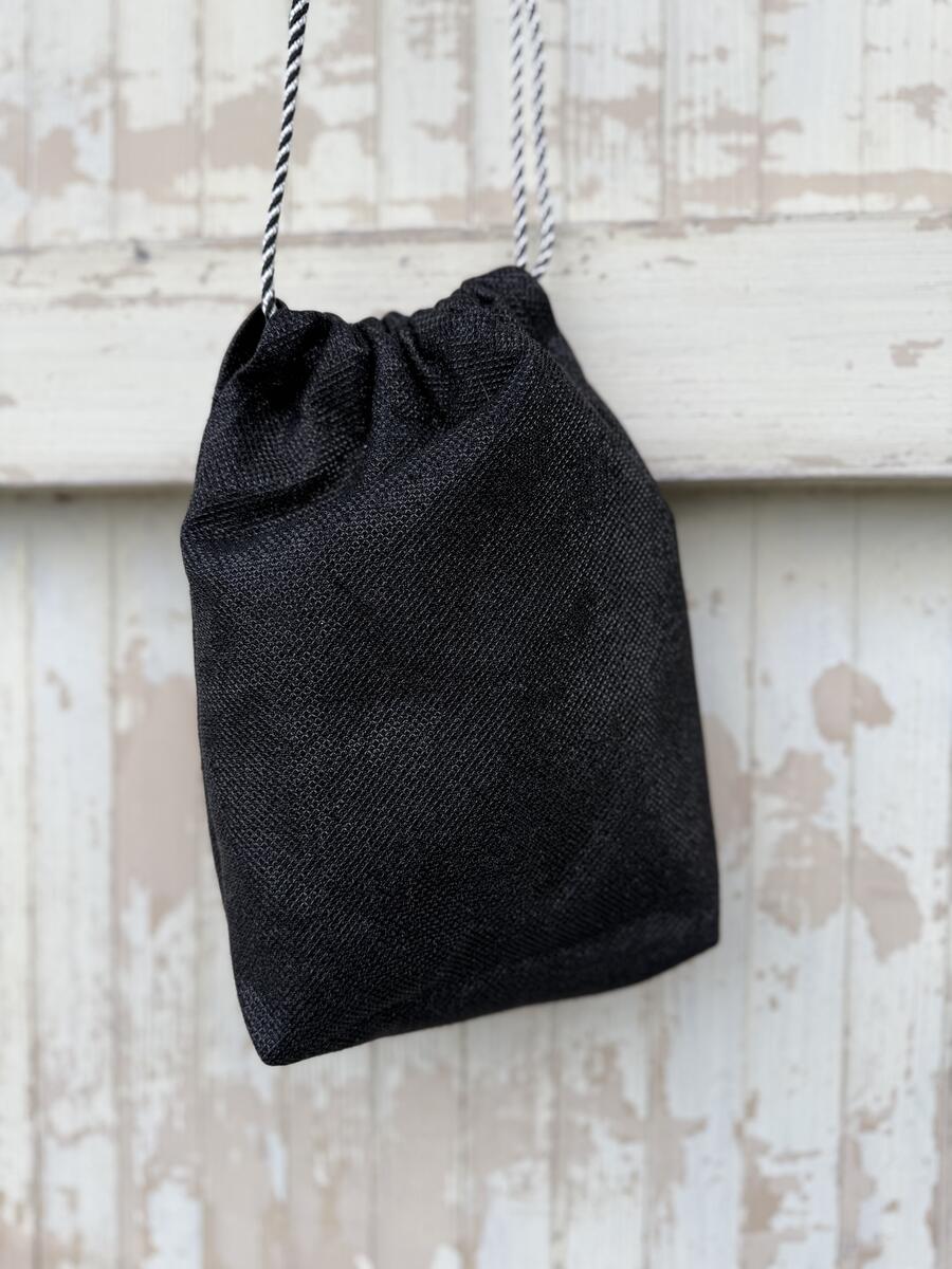 Secchiello lamè nero