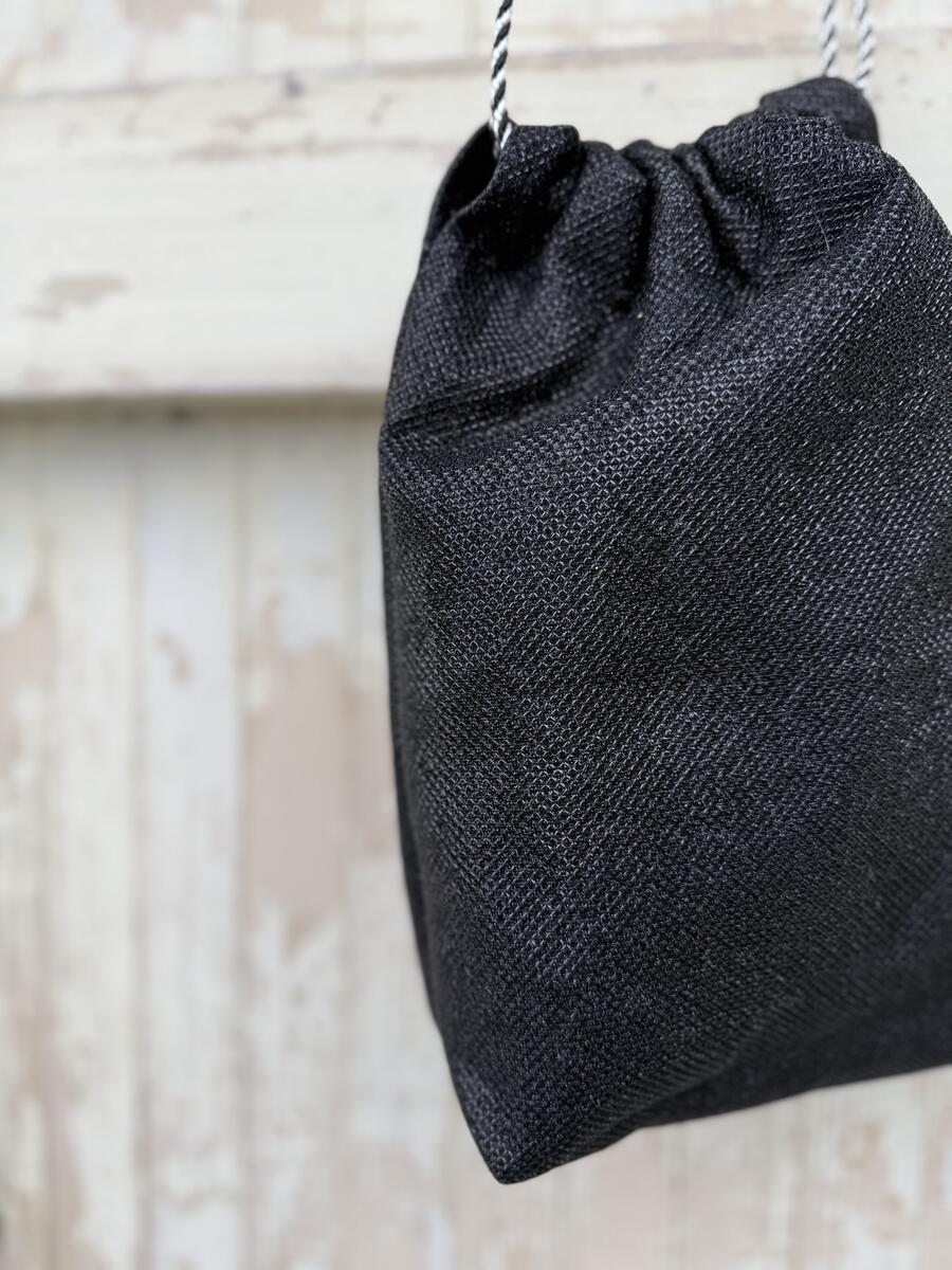 Secchiello lamè nero