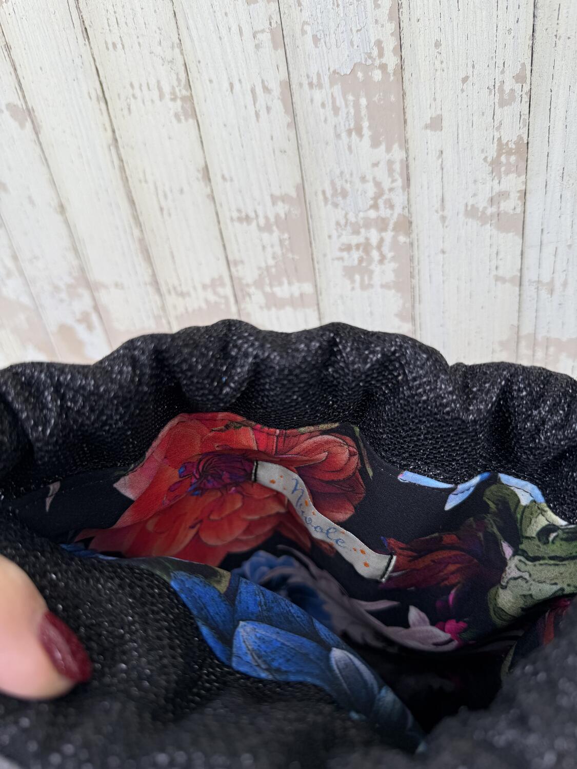 Secchiello lamè nero