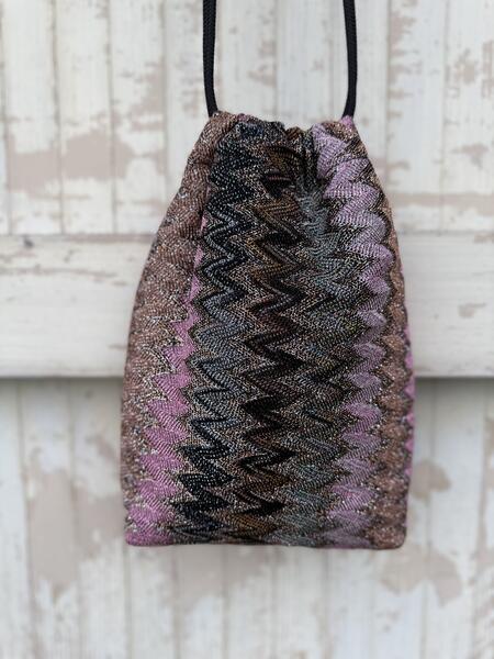 Secchiello  rosa antico lamè