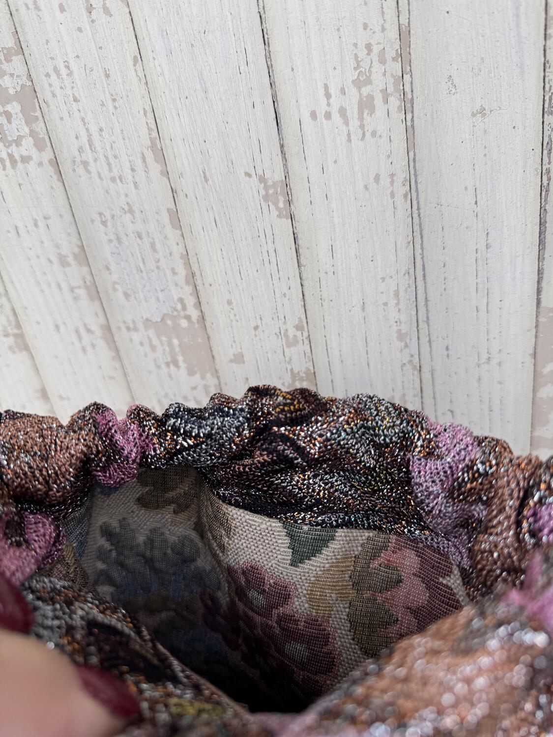 Secchiello  rosa antico lamè