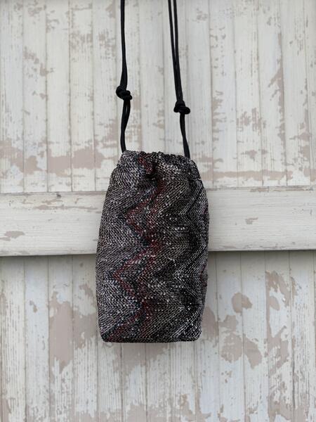 Secchiello  zig zag a micro paillettes 