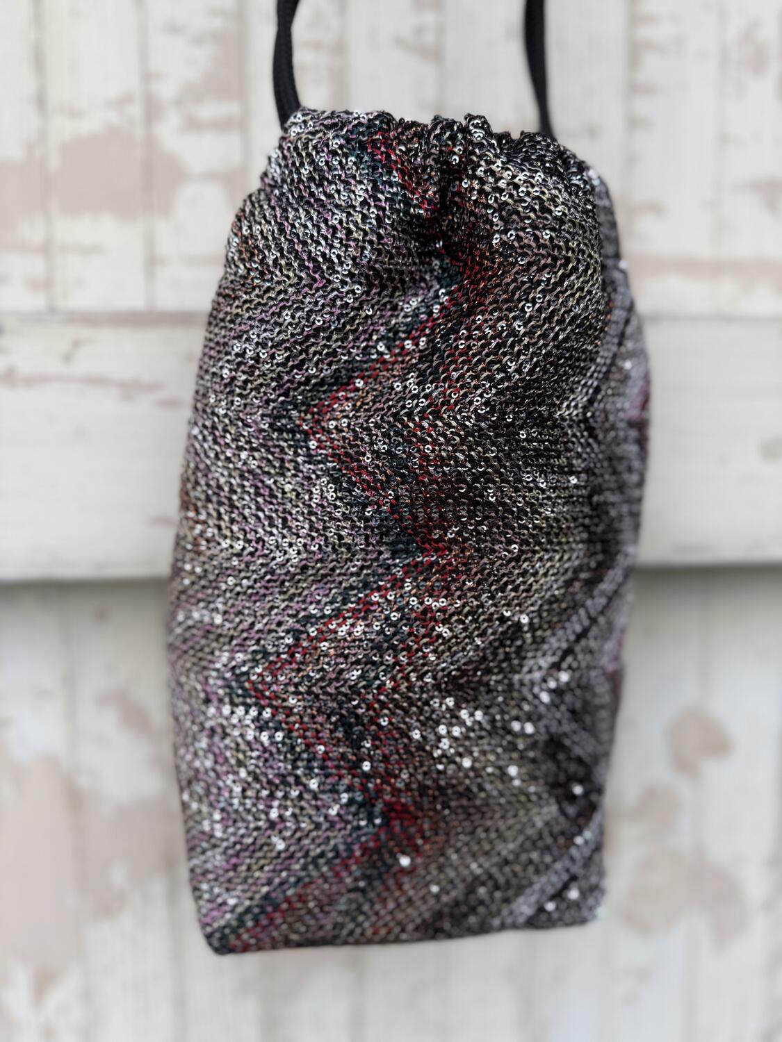 Secchiello  zig zag a micro paillettes 