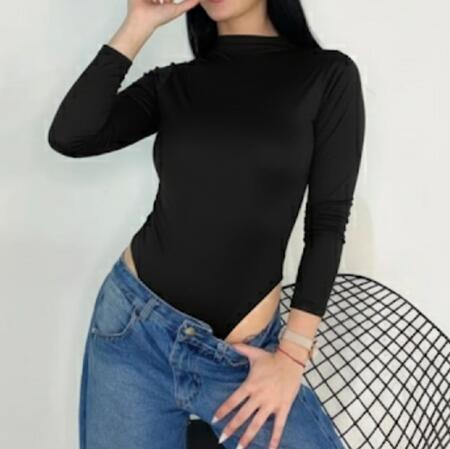 Body in lycra scollo barca vari colori taglia unica