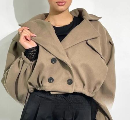 Giubbino balloon lana pettinata vari colori taglia unica