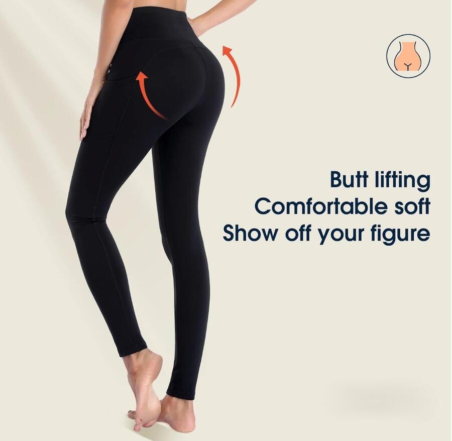 Leggings con tasche laterali taglie S/M - M/L - L/XL