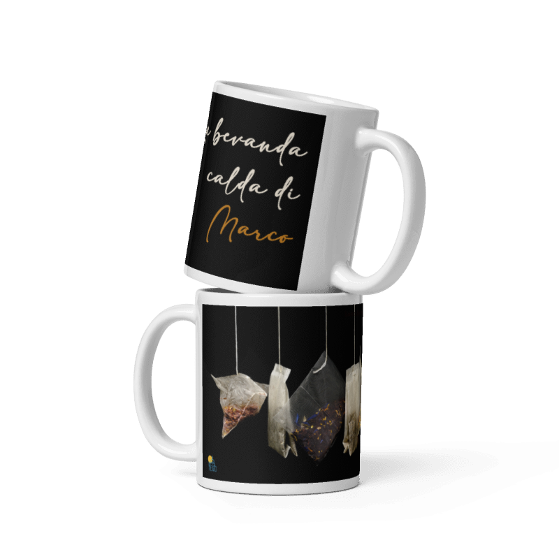 Tazza bevanda calda con nome personalizzabile